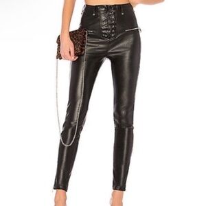 I. Am. Gia. Faux leather lace up pants